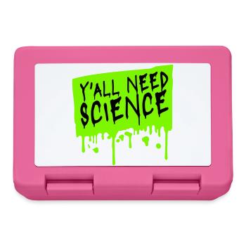 Y'all Need Science Lustig Wissenschaft Nerd Spruch - Brotdose - Pink - Vorne
