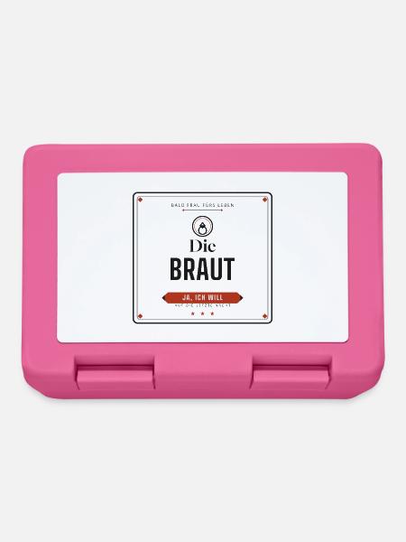 Die Braut – JGA Junggesellinnenabschied - Brotdose - Pink