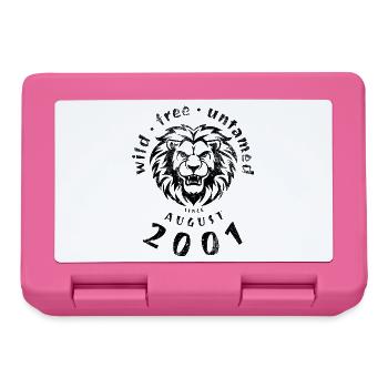 25. Geburtstag Sauvage, libre et indompté depuis 08/2001 - Boîte à goûter - rose - Devant