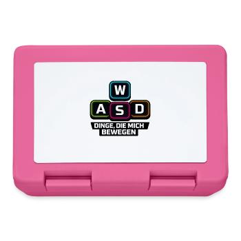 WASD Dinge Die Mich Bewegen - Brotdose - Pink - Vorne