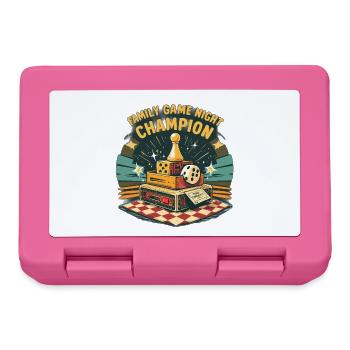 Champion de la soirée de jeux en famille - Boîte à goûter - rose - Devant
