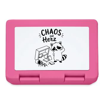Chaos mit Herz - Brotdose - Pink - Vorne