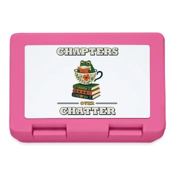 Chapters Over Chatter - Lunchbox - pink - Front