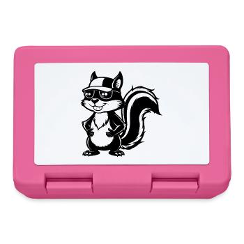 Squirrel with sun glasses - Lunchbox - pink - Front