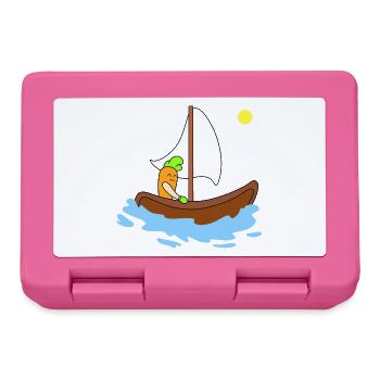 Mignonne navigation de carottes - Boîte à goûter - rose - Devant