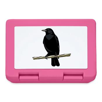 Observation urbaine des oiseaux : conception minimale de la nature - Boîte à goûter - rose - Devant