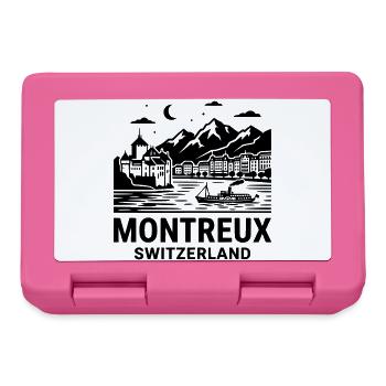 Montreaux, Switzerland - Lunchbox - pink - Front