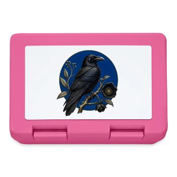 Great Botanical Gothic Raven - Lunchbox - pink - Front