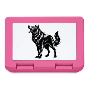 Loup rugissant d’Alaska - Boîte à goûter - rose - Devant