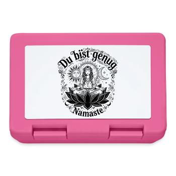 Tu es assez Namasté - Yoga Bohème - Boîte à goûter - rose - Devant