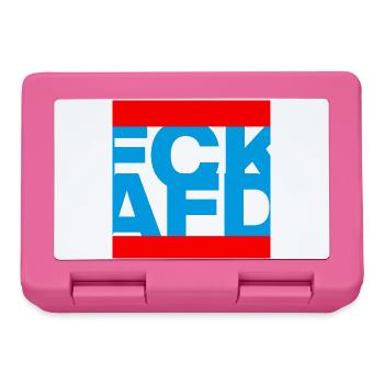FCK AFD, NIE WIEDER IST JETZT, NO NZS, NO AFD - Lunchbox - pink - Front