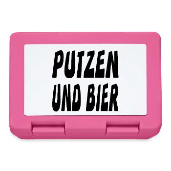 Putzen - Brotdose - Pink - Vorne