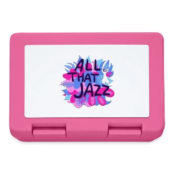 All That Jazz Musik Blumen Design - Brotdose - Pink - Vorne