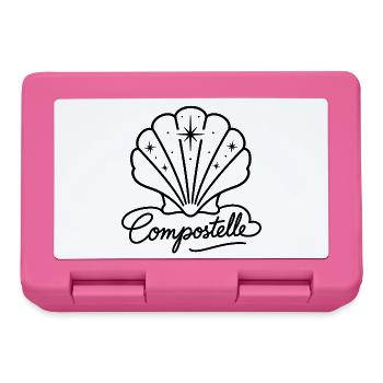 Coquille Saint-Jacques Compostelle - Boîte à goûter - rose - Devant