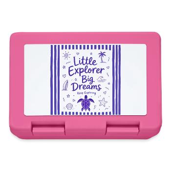 Little Explorer Big Dreams Keep Exploring - Lunchbox - pink - Front