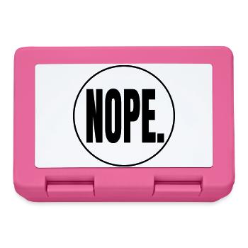 NOPE. – Minimalist statement shirt - Lunchbox - pink - Front