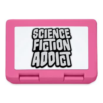 Science Fiction Addict Sci Fi Liebhaber Zitat Text - Brotdose - Pink - Vorne