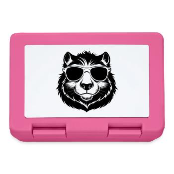 Kapybara mit Sonnenbrille - Brotdose - Pink - Vorne