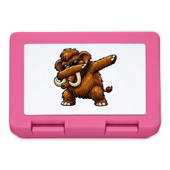 Dabbing Mammut - Brotdose - Pink - Vorne