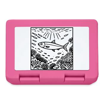 Sardine im Meer - Brotdose - Pink - Vorne