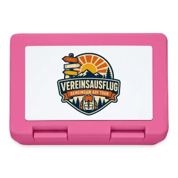Vereinsausflug Logo – Gemeinsame Tour - Brotdose - Pink - Vorne