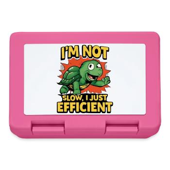 Turtle: Nicht kostenlos, nur effizient - Brotdose - Pink - Vorne