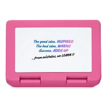 Die gute Idee inspiriert | Positive Denkweise Zitat De - Brotdose - Pink - Vorne