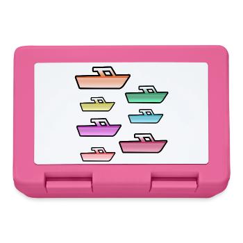 Motorboote - Brotdose - Pink - Vorne
