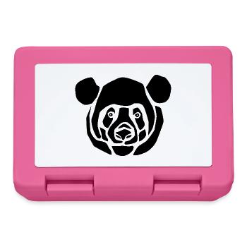 panda_black - Brotdose - Pink - Vorne