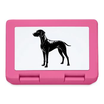 Deutscher Kurzhaar-Pointer - Brotdose - Pink - Vorne