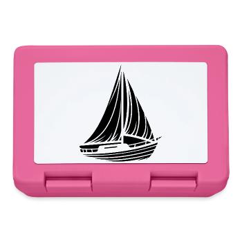 Abstract Sailboat Minimalist Design - Lunchbox - pink - Front