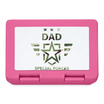 Vater-Spezialeinheiten-Tarn-Militär - Brotdose - Pink - Vorne