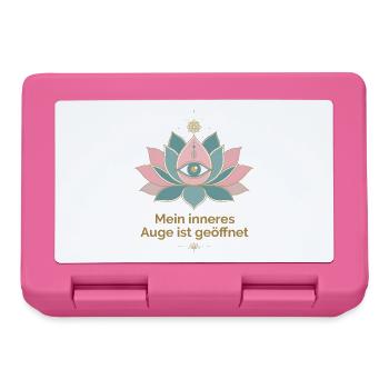 Mein Inneres Auge ist geöffnet - Brotdose - Pink - Vorne