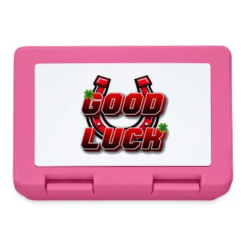 Good Luck 3D Red with Iron - Lunchbox - pink - Front