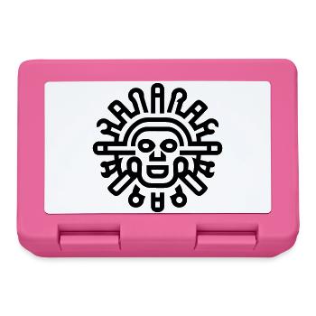 Aztekische Sonne - Brotdose - Pink - Vorne