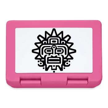 Aztekische Sonne - Brotdose - Pink - Vorne
