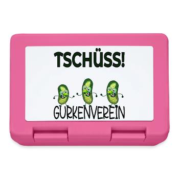 Abschied Kollegen Gurkenverein - Brotdose - Pink - Vorne