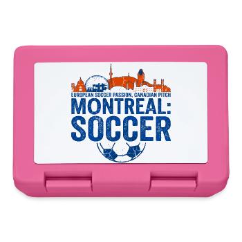 Montreal Soccer European Canadian Pitch Novelty - Lunchbox - pink - Front