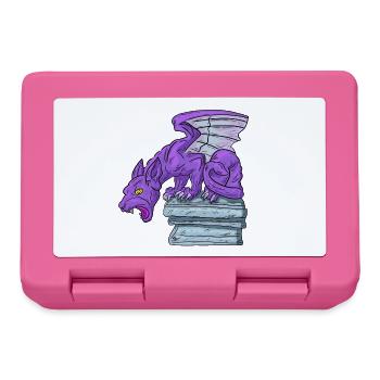 Gargouille Violette - Boîte à goûter - rose - Devant