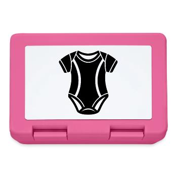 Baby Bodysuit - Lunchbox - pink - Front