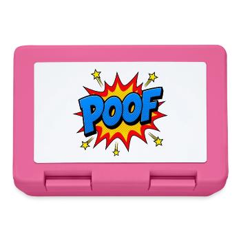 POOF Comic Lettering – Action Pop Art Explosion - Lunchbox - pink - Front