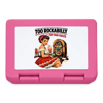 Too Rockabilly For Your Rules: 50s Diner PinUp - Lunchbox - pink - Front