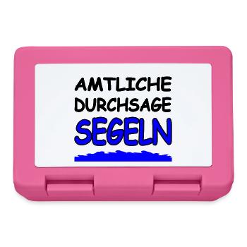 Segeln - Brotdose - Pink - Vorne