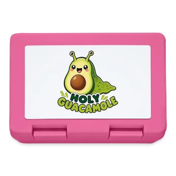 Un jeu de mots au guacamole au limace, un joli avocat mignon - Boîte à goûter - rose - Devant