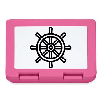 Rudder Nautical Boat - Lunchbox - pink - Front