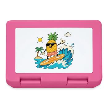 Surfing Pineapple Summer - Lunchbox - pink - Front