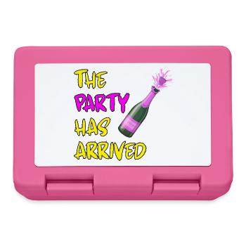 THE PARTY HAS ARRIVED, KANN LOS GEHEN MAUS - Brotdose - Pink - Vorne
