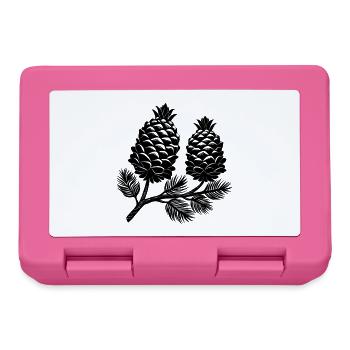 Pomme de pin - Boîte à goûter - rose - Devant