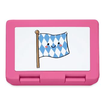 Cute Bavaria Flag Kawaii - Lunchbox - pink - Front