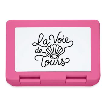 La Voie de Tours – Saint-Jacques Compostelle - Boîte à goûter - rose - Devant